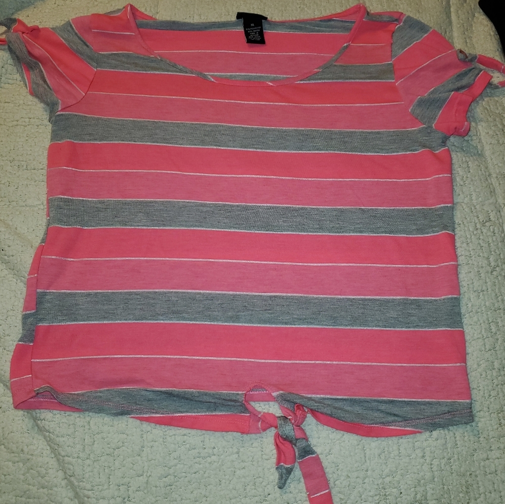 Hot pink & silver tshirt
